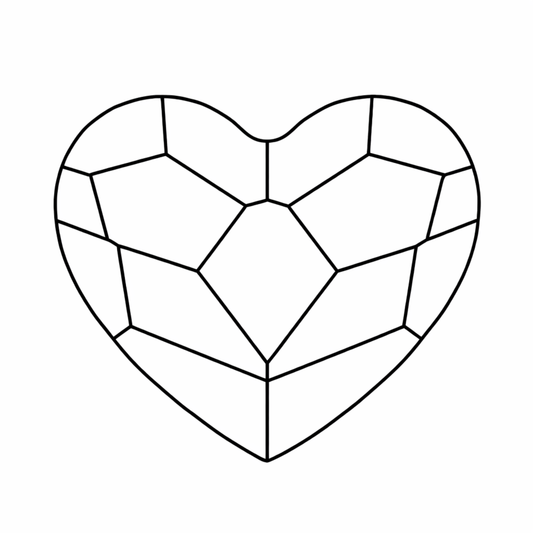 Heart Shape Crystal Tooth Gems
