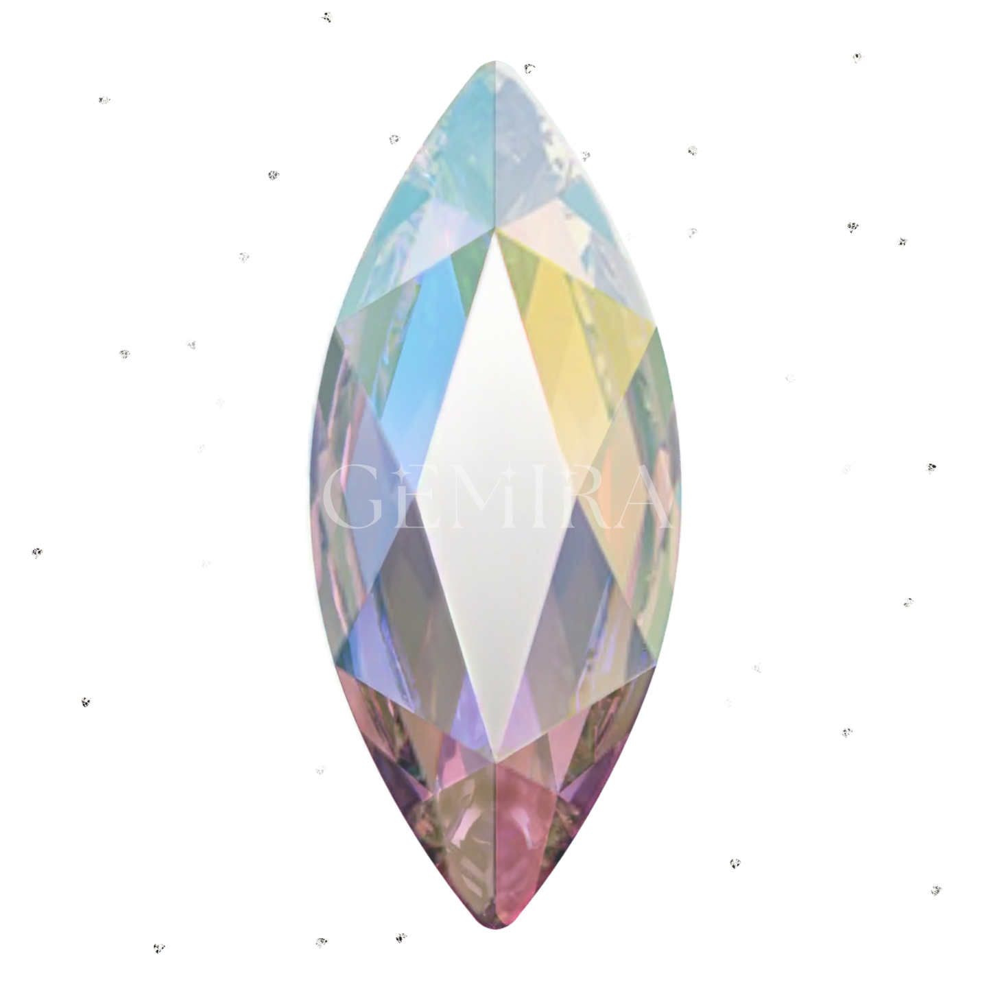 Marquise Crystal AB Tooth Gems