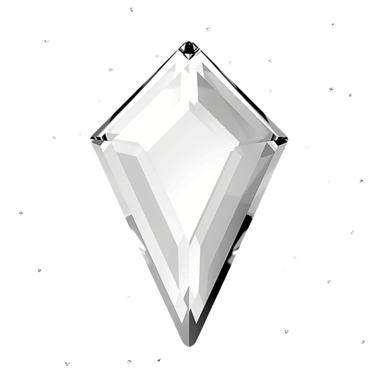 diamond kite shape tooth gem lead free crystals, tooth gem supplies