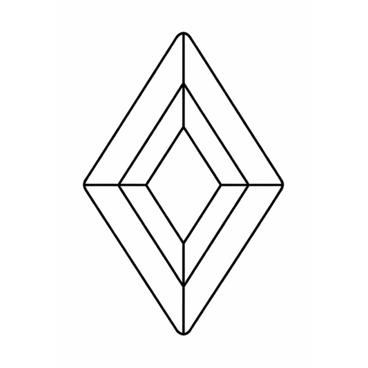 Diamond Shape Tooth Gem Crystals