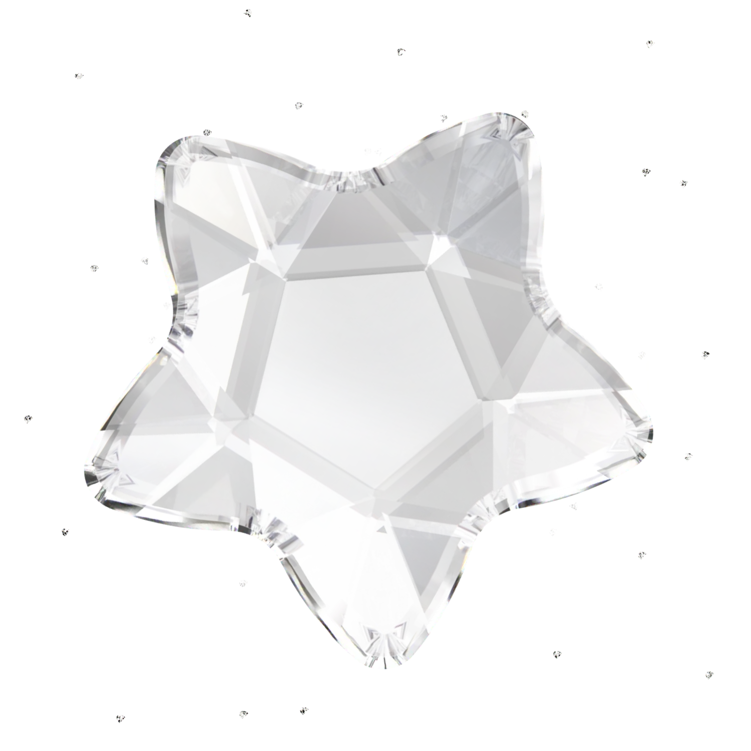 flower star shape tooth gems, lead free crystals, tooth gem supplies