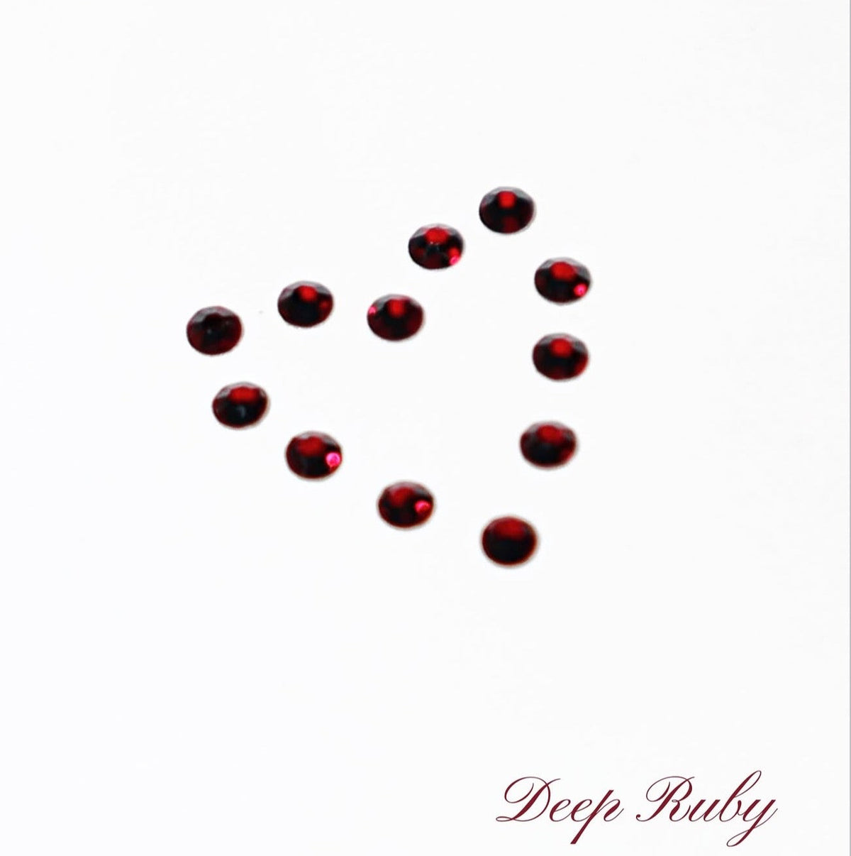 Deep Ruby Red Tooth Gem Crystals