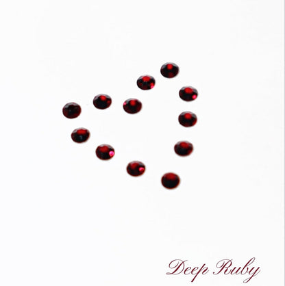 Deep Ruby Red Tooth Gem Crystals