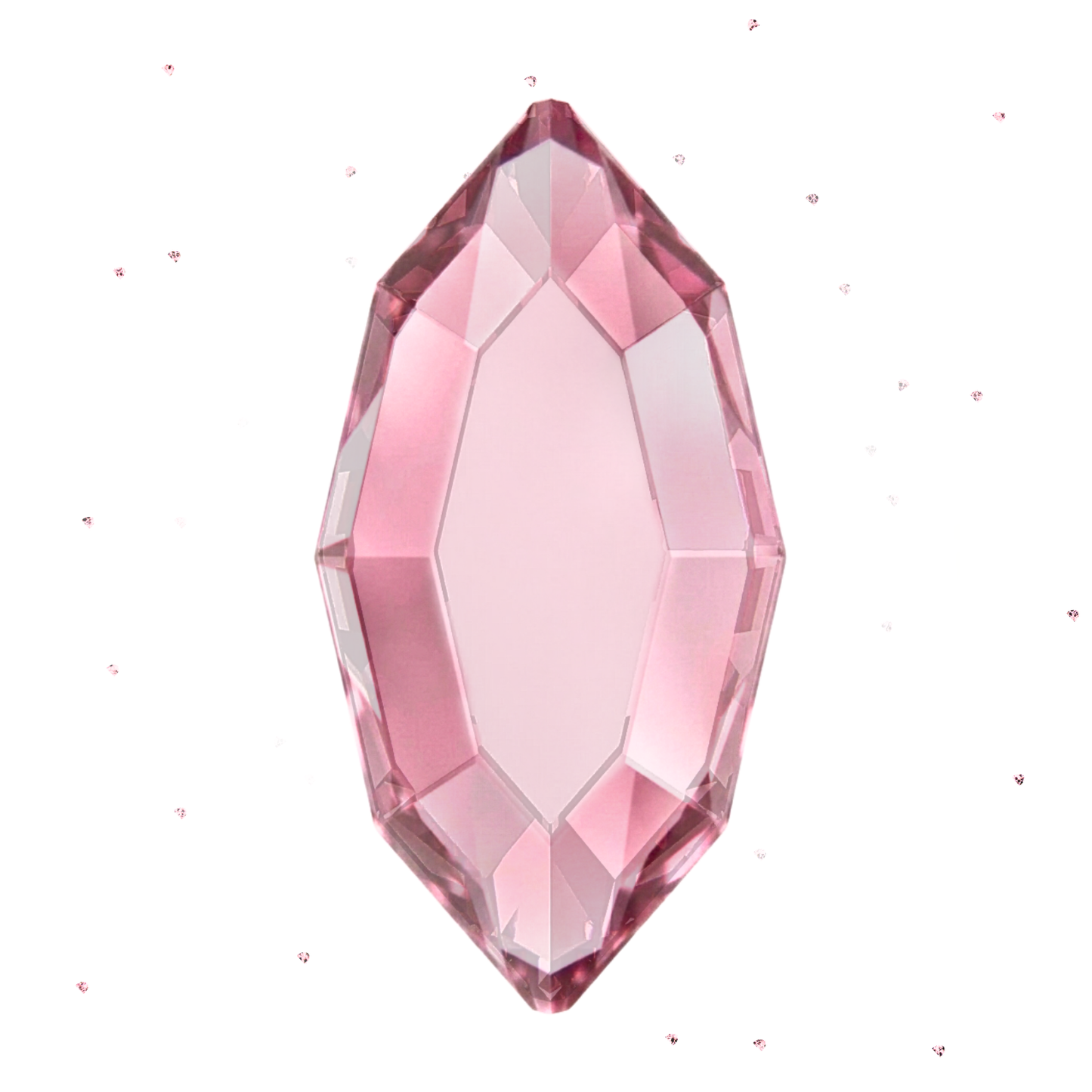pink oval navette butterfly shape tooth gem lead free crystals, tooth gem supplies