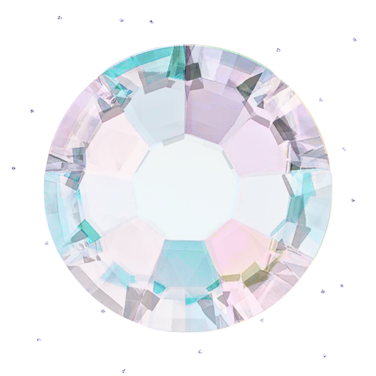 Multicolored iridescent round tooth gem crystal lead free tooth gems 