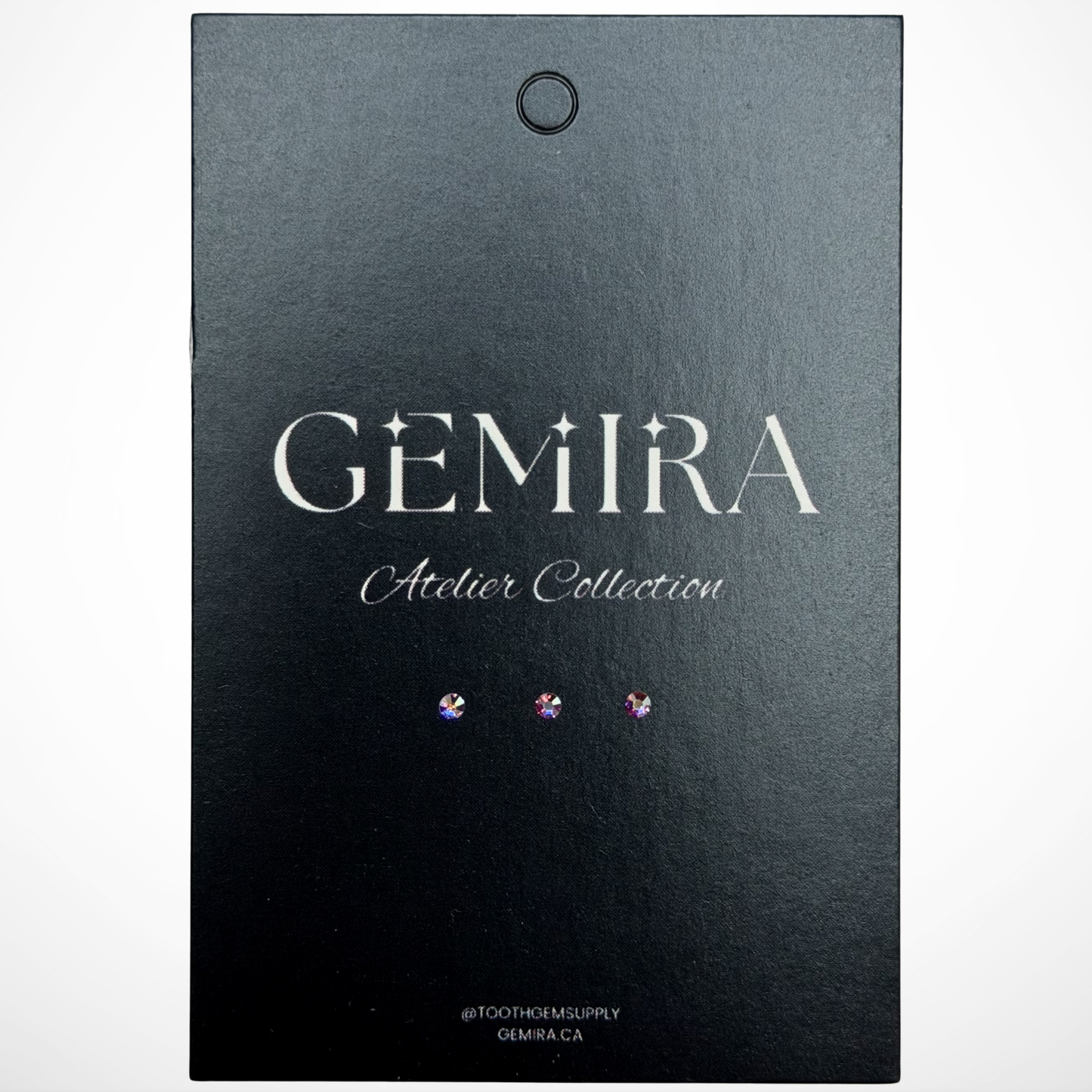 Crystal AB Classic Round Tooth Gems