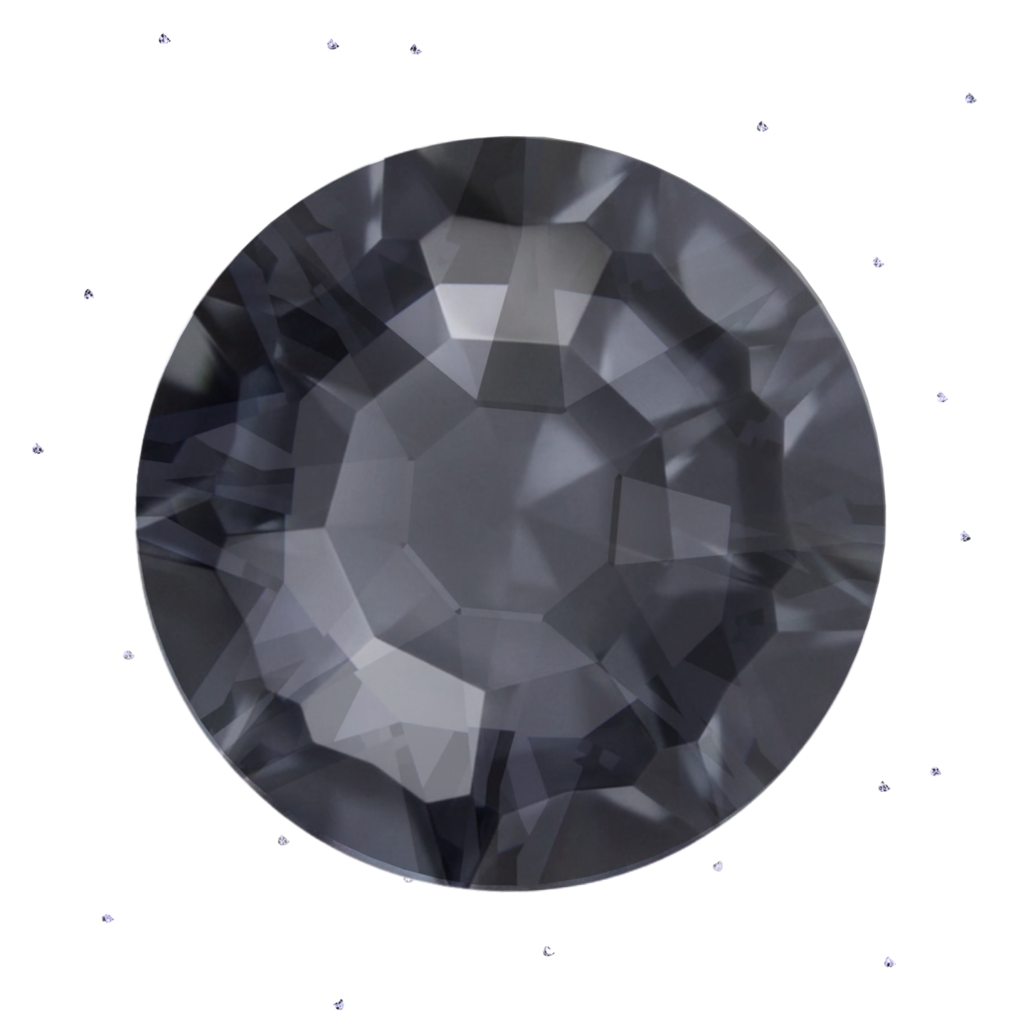 black grey tooth gems, lead free crystals, tooth gem supplies