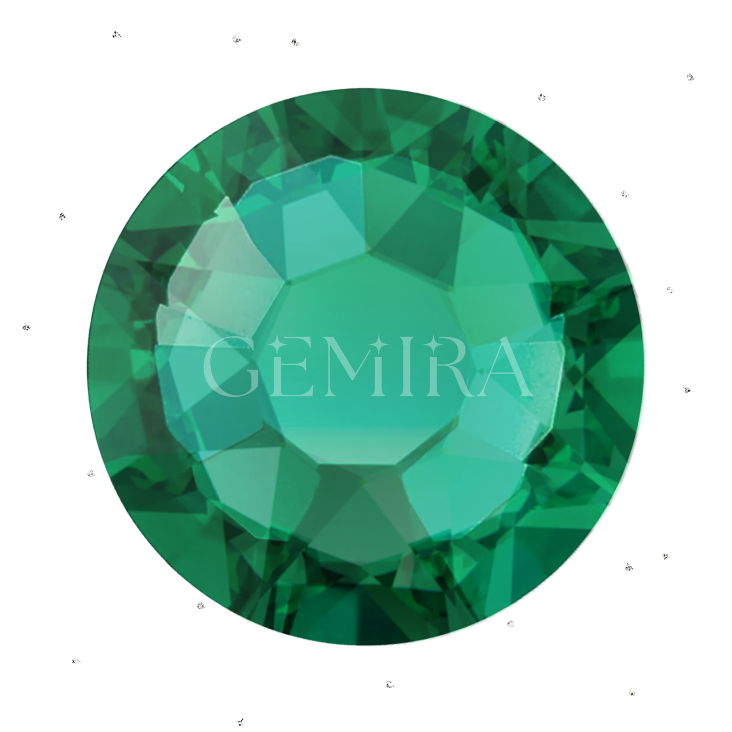 Emerald Green Crystal Tooth Gems