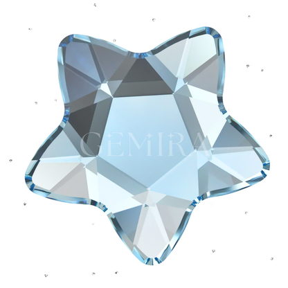 Azure Blue Flower Tooth Gem Crystals