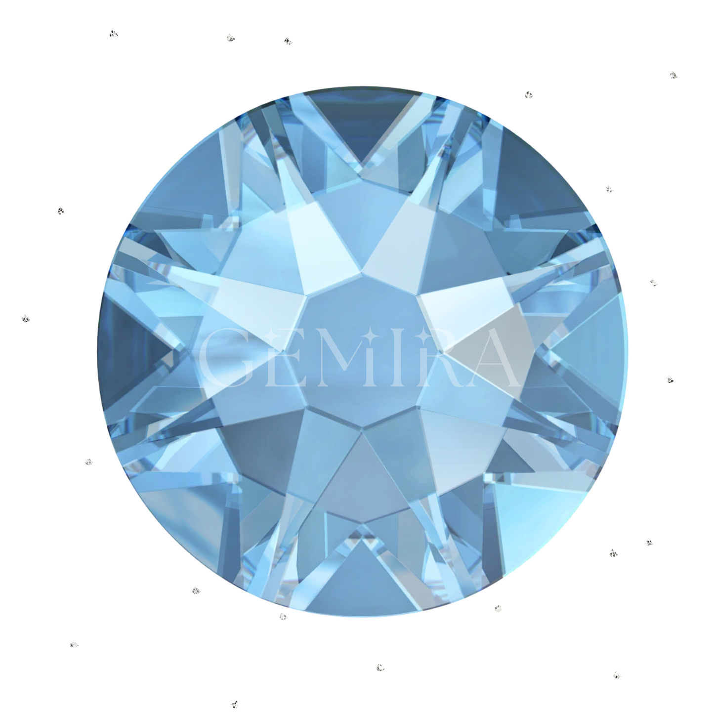 Azure Blue Crystal Tooth Gems
