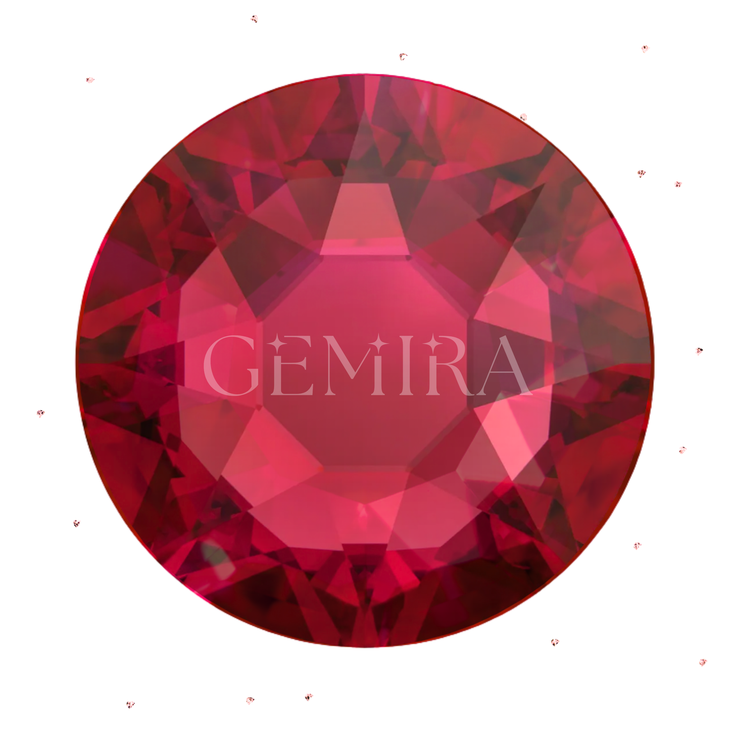 Ruby Red Tooth Gem Crystals