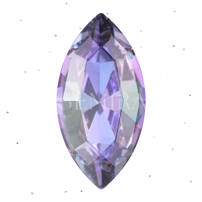 Amethyst Navette Crystal Tooth Gems