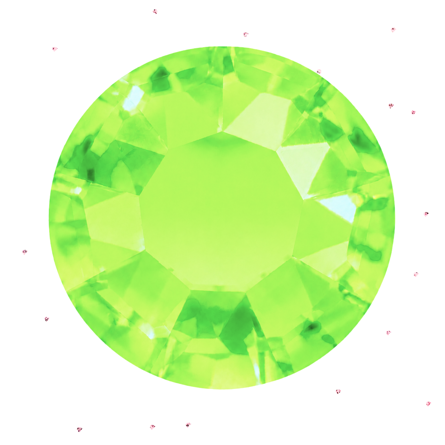 Electric Green Crystal Tooth Gems