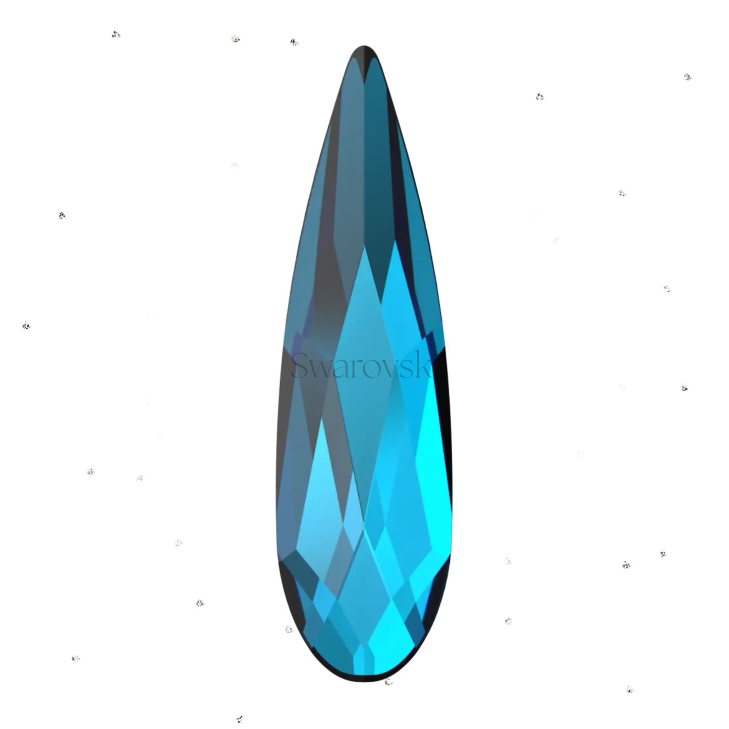 Bermuda Blue Raindrop Austrian Crystals