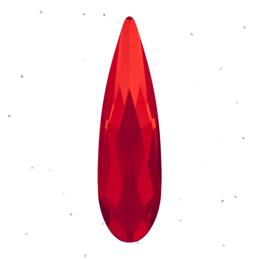 Light Red Raindrop Austrian Crystal Gem