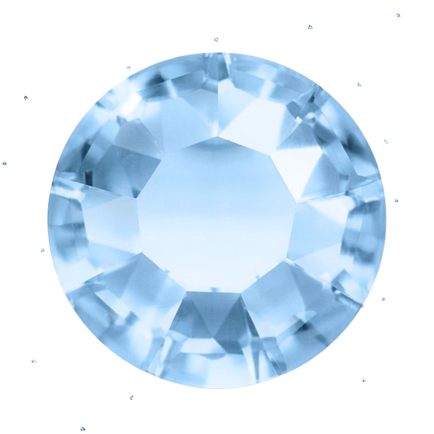 light baby blue tooth gem crystal lead free tooth gems 