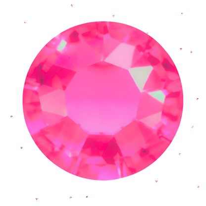 Neon bright pink tooth gem crystal lead free tooth gems 