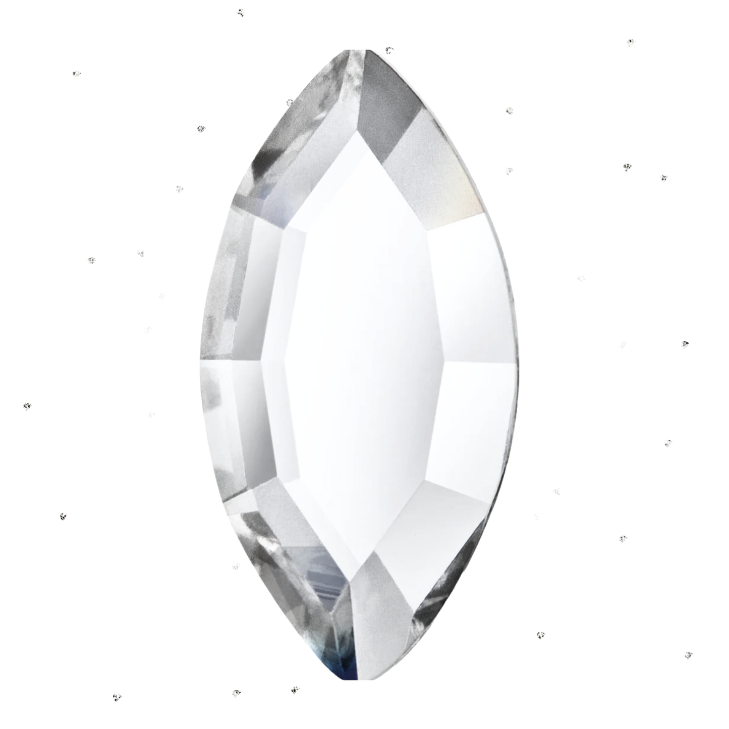clear oval butterfly wing tooth gem crystal lead free tooth gems 