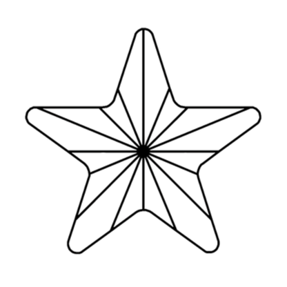 Star Shape Crystal Tooth Gems