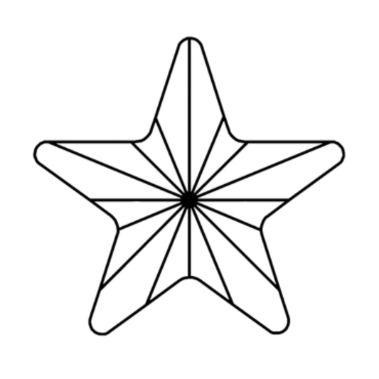 Star Shape Crystal Tooth Gems